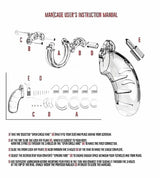 MANCAGE 03 - CHASTITY 4.5'' TRANSPARENT