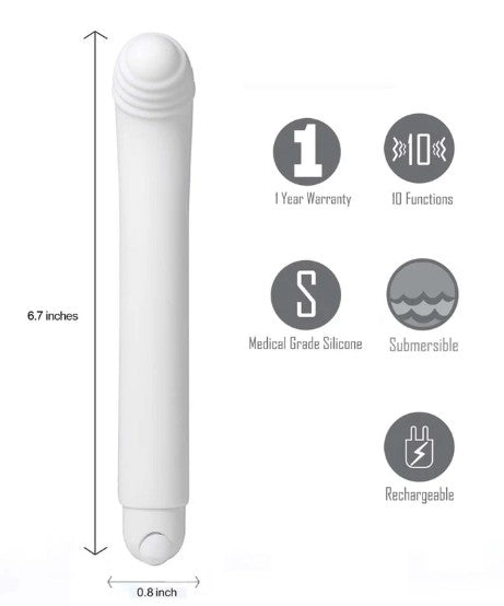 MISTY - VIBRATEUR POINT G - BLANC - MAIA