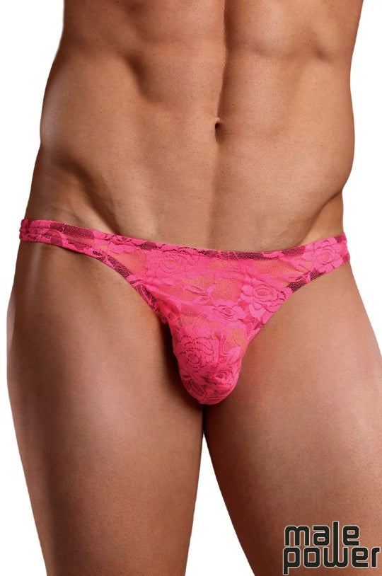 NEON LACE / ROSE/ BONG THONG