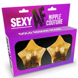 SEXY AF NIPPLE COVERS GOLD STARS