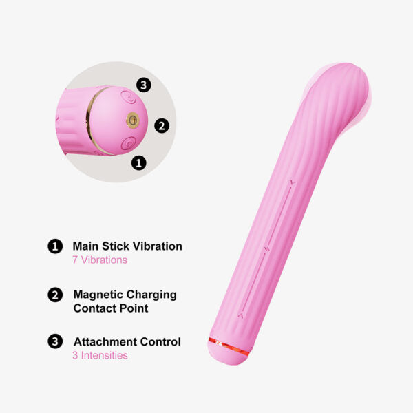 MAGIC STICK KIT ROSE 5 ATTACHEMENTS