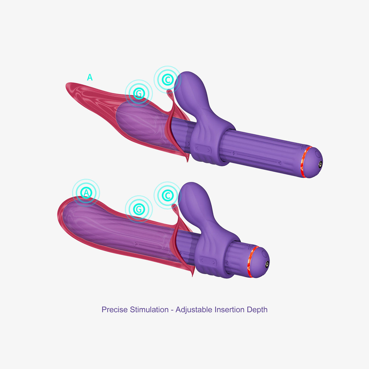 MAGIC STICK KIT MAUVE 5 ATTACHEMENTS
