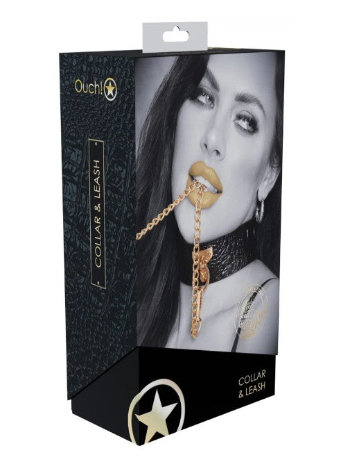 OUCH! - ROME COLLECTION - COLLAR WITH LEASH