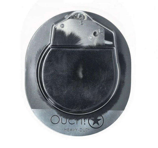Ouch! - Heavy-duty Fluffy Handcuffs - NOIR