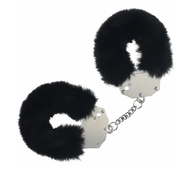 Ouch! - Heavy-duty Fluffy Handcuffs - NOIR