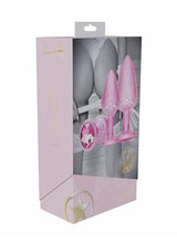 OUCH! PARIS COLLECTION METAL ANAL PLUG SET PINK