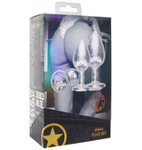 OUCH! NEW YORK COLLECTION METAL ANAL PLUG SET SILVER