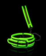 COLLAR & LEASH - GLOW IN THW DARK - OUCH!
