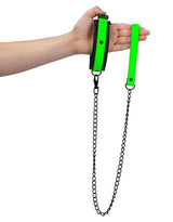 COLLAR & LEASH - GLOW IN THW DARK - OUCH!