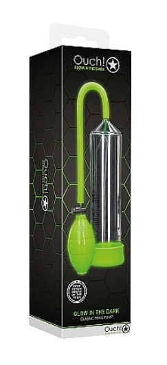 CLASSIC PENIS PUMP - GLOW IN THE DARK - OUCH!