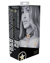 OUCH! - NY COLLECTION - COLLAR WITH LEASH