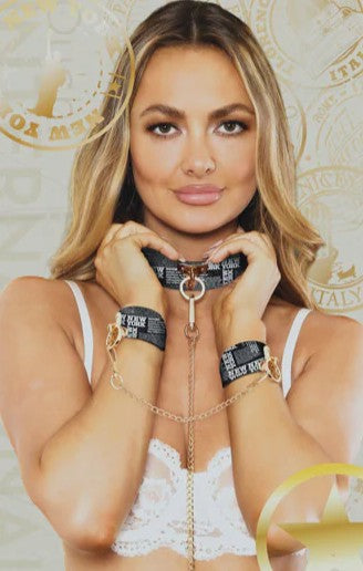 OUCH! - NY COLLECTION - COLLAR WITH LEASH