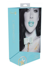 OUCH! - PARIS COLLECTION - COLLAR WITH LEASH - BLEU PÂLE