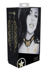 OUCH! - LONDON COLLECTION - COLLAR WITH LEASH