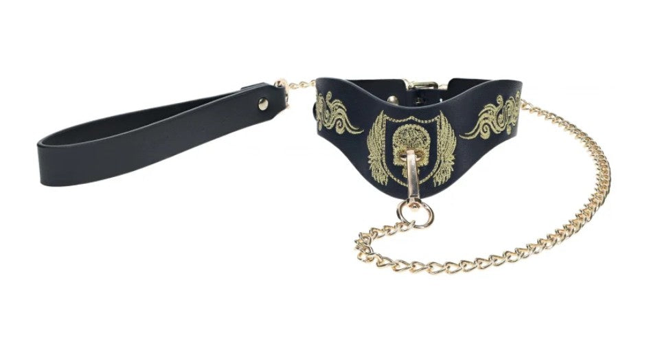 OUCH! - LONDON COLLECTION - COLLAR WITH LEASH