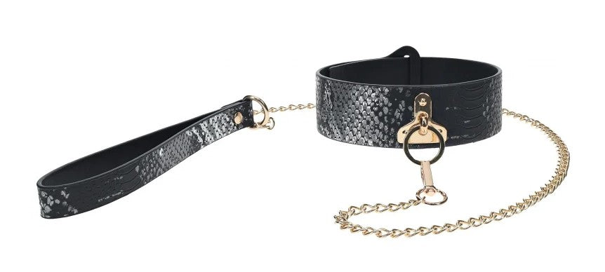 OUCH! - FLORENCE COLLECTION - COLLIER ET LAISSE - NOIR