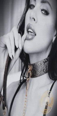 OUCH! - FLORENCE COLLECTION - COLLIER ET LAISSE - NOIR