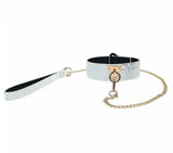OUCH! - FLORENCE COLLECTION - COLLAR WITH LEASH - BLANC