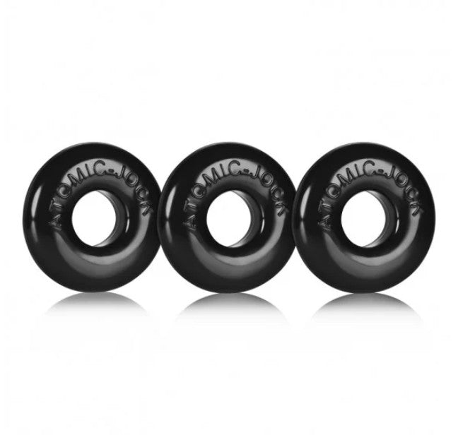 RINGER 3 PACK COCK RING BLACK
