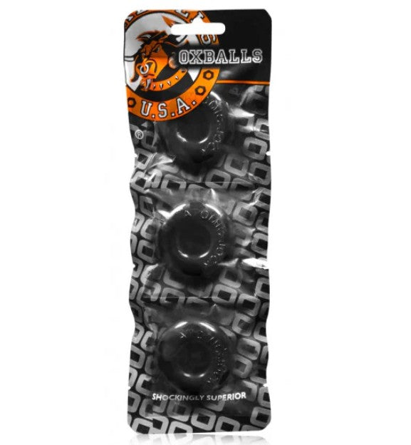 RINGER 3 PACK COCK RING BLACK