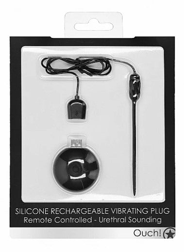 SONDE EN SILICONE RECHARGEABLE VIBRANTE AVEC UNE MANETTE - OUCH!