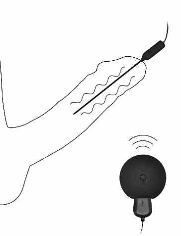 SONDE EN SILICONE RECHARGEABLE VIBRANTE AVEC UNE MANETTE - OUCH!