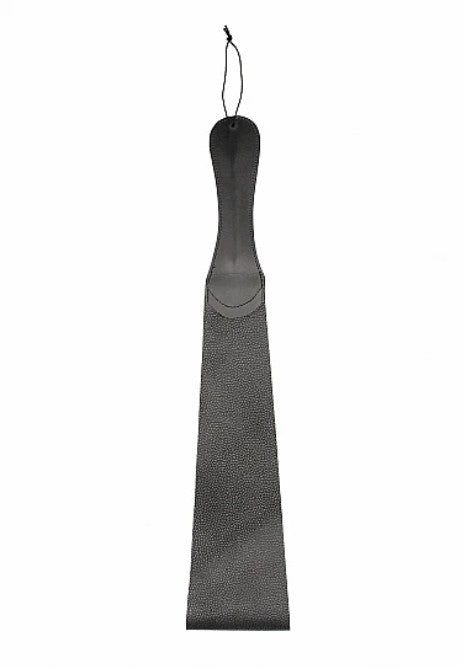 FOLDER SLAPPER- BLACK- PAIN- LEATHER