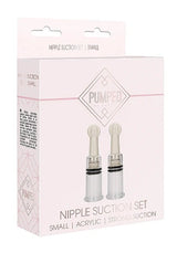 NIPPLE SUCTION SET SMALL - TRANSPARENT - PUMPED -SHOTS