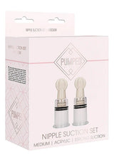 NIPPLE SUCTION SET MEDIUM - TRANSPARENT - PUMPED- SHOTS