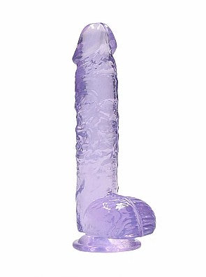 REALROCK - 6'' REALISTIC DILDO WITH BALLS - MAUVE