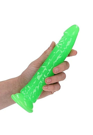 SLIM DILDO 8'' GLOW IN THE DARK