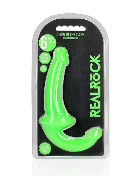 STRAPLESS STRAP-ON 6''- GLOW IN THE DARK