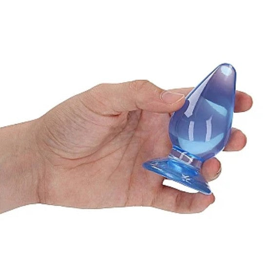 ANAL PLUG 3.5" BLUE REALROCK