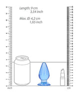 ANAL PLUG 3.5" BLUE REALROCK
