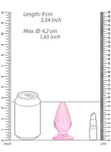 ANAL PLUG 3.5" PINK REALROCK