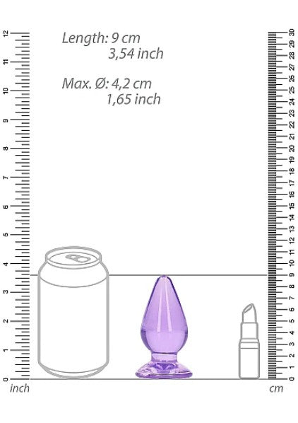 ANAL PLUG 3.5" PURPLE REALROCK