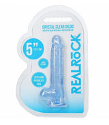 REALROCK REALISTIC DILDO WITH BALLS 5" BLUE