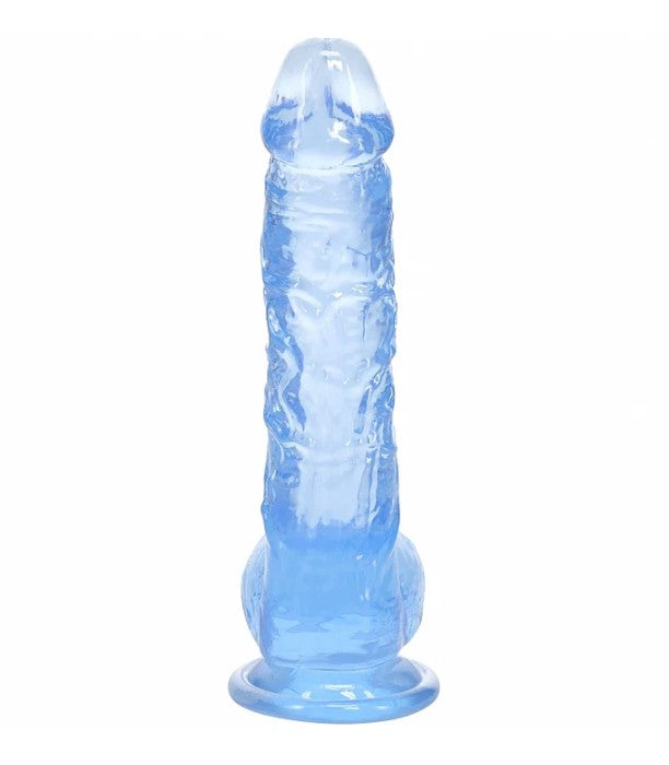 REALROCK REALISTIC DILDO WITH BALLS 5" BLUE