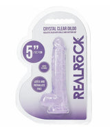 REALROCK REALISTIC DILDO WITH BALLS 5" PURPLE