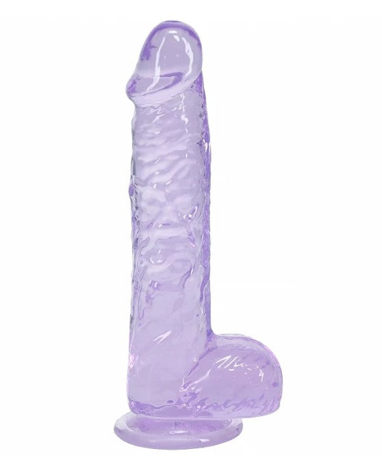 REALROCK REALISTIC DILDO WITH BALLS 5" PURPLE