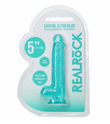 REALROCK REALISTIC DILDO WITH BALLS 5" TURQUOISE