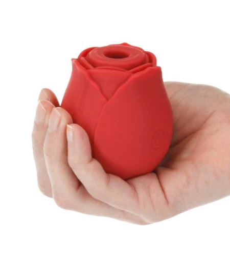 M' LADY - ROSE CLITORAL SUCTION STIMULATOR - RED