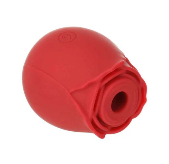 M' LADY - ROSE CLITORAL SUCTION STIMULATOR - RED