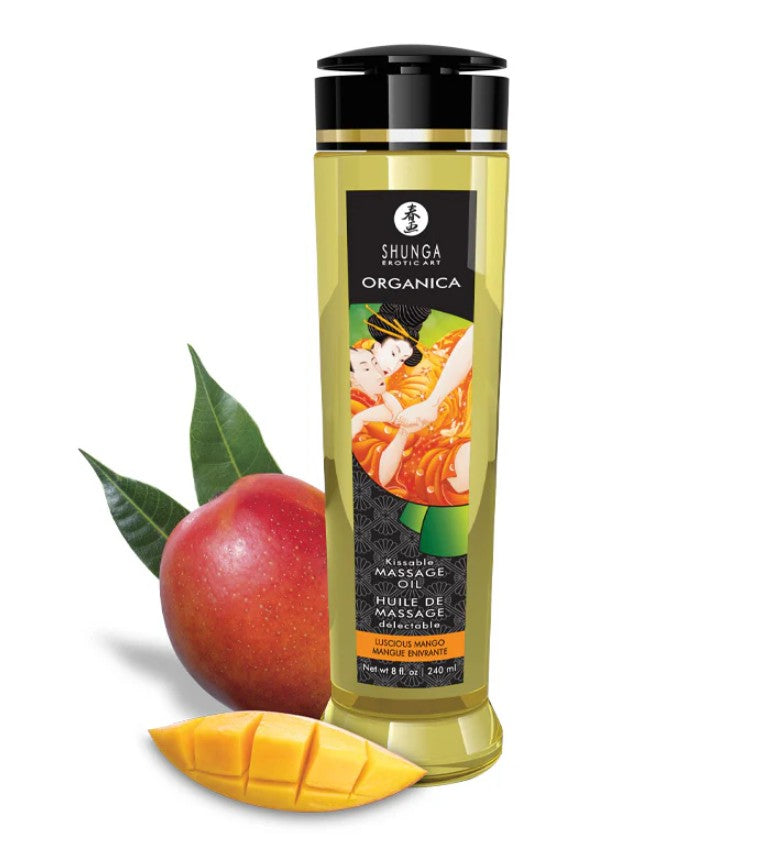 SHUNGA MASSAGE OIL ORGANICA LUSCIOUS MANGO