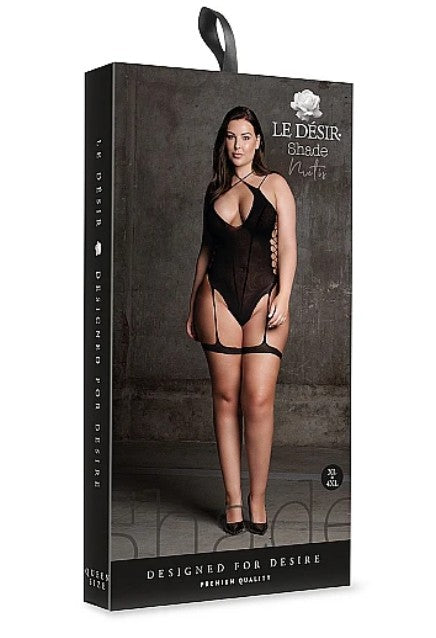 METIS XVCI - BODY WITH GARTERS AND CROSSED - PLUS SIZE - SHO