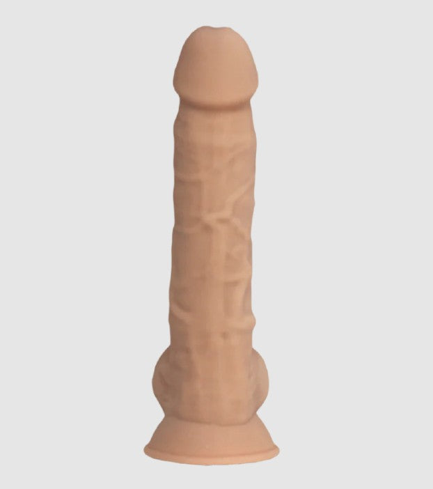 SILEXD PREMIUM MEMORY SILICONE DILDO- DUAL DENSITY 7'' FLESH