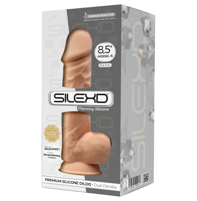 SILEXD PREMIUM MEMORY SILICONE DILDO - DUAL DENSITY 8.5'' FL