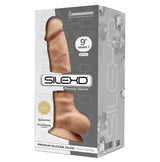 SILEXD PREMIUM MEMORY SILICONE DILDO- DUAL DENSITY 9'' FLESH