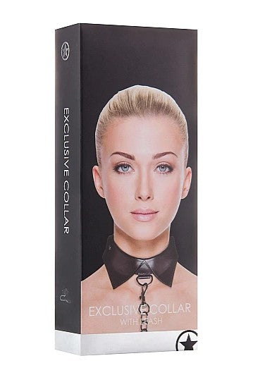 OUCH! - EXCLUSIVE COLLAR WITH LEASH - NOIR