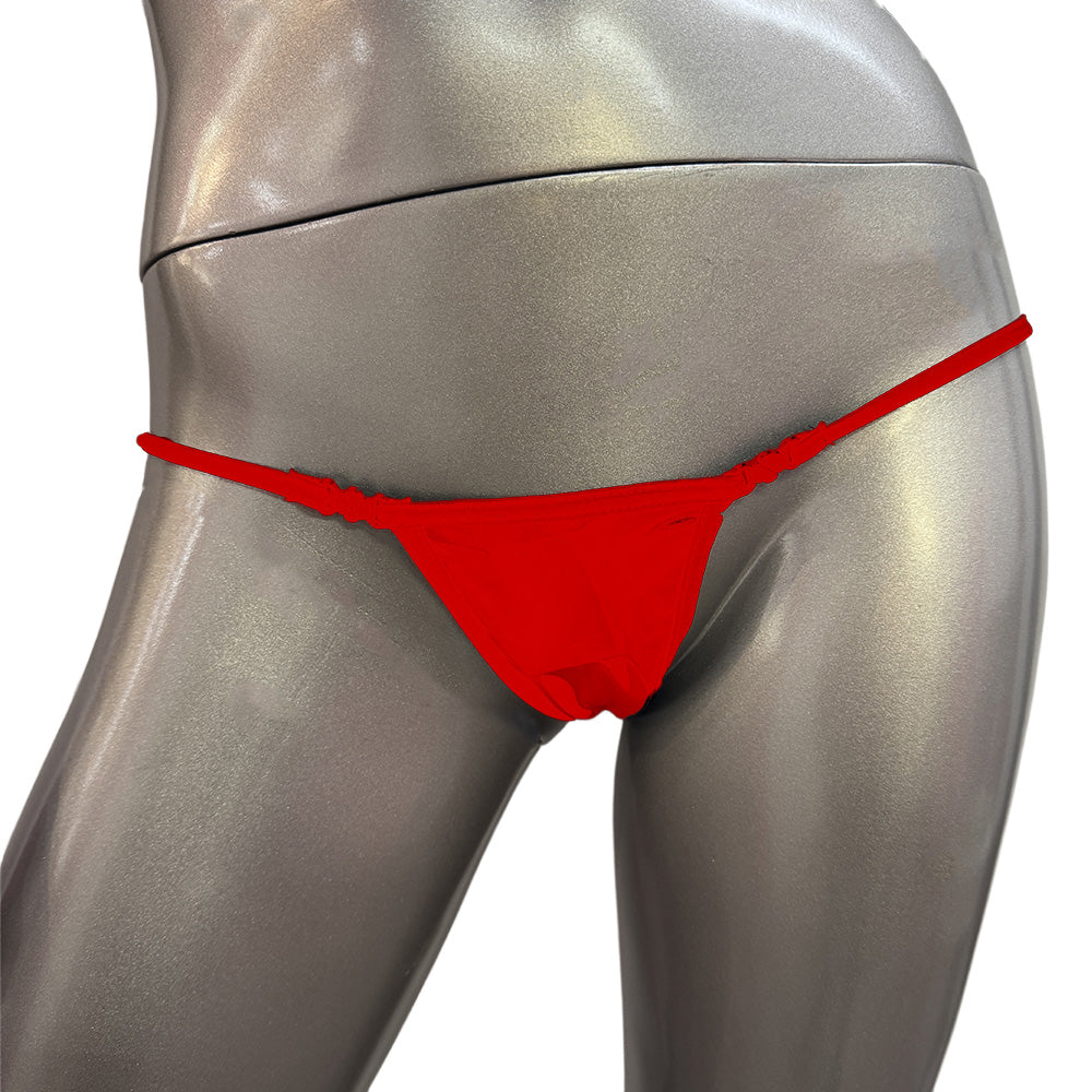 LA PVC - STRING ROUGE